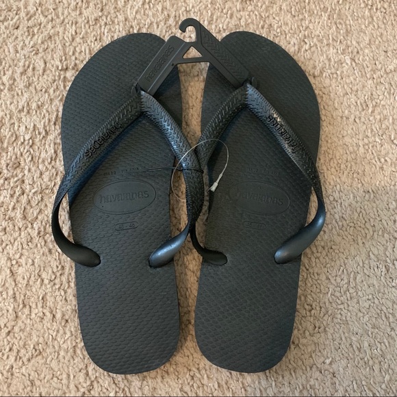 Black Havaianas Flip Flops - Picture 1 of 4